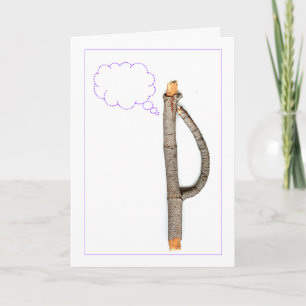 Stickfigure Penser à votre carte