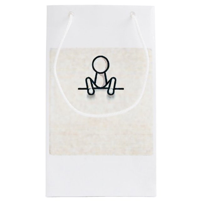Stickman Sitting Sac cadeau (Dos)