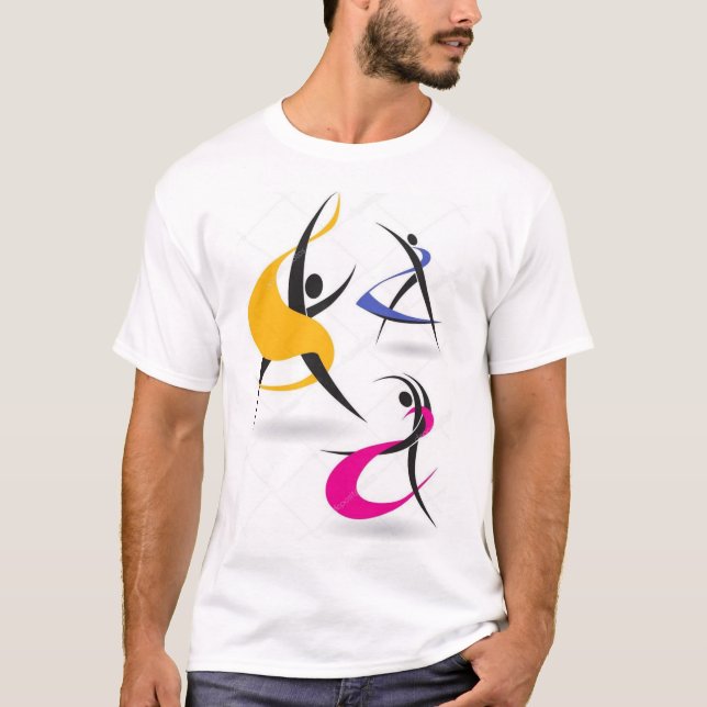 Stickmen de danse - T-shirt Energetic Moves (Devant)