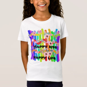 sticks colorés de fleurs T-shirt
