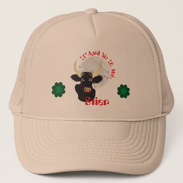 Stier 21. Avril bis 20. Mai Casquette (Devant)