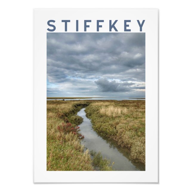 Stiffkey Coastal Marsh Landscape Poster (Devant)
