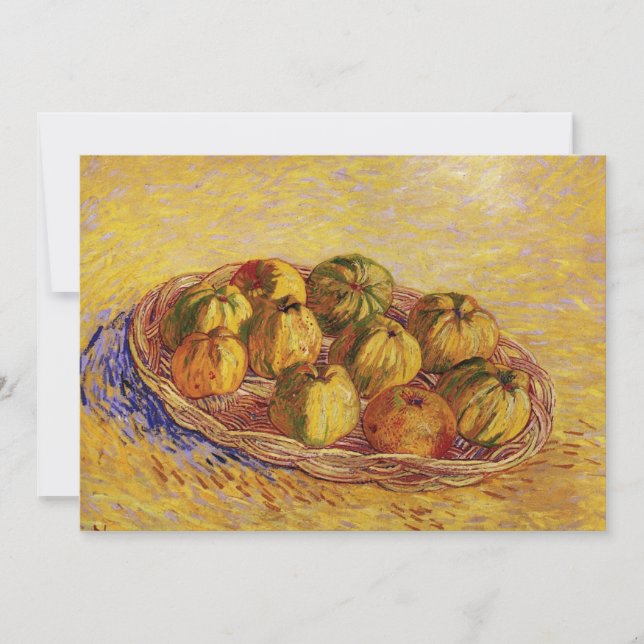 Still Life, Panier de pommes de Vincent van Gogh (Devant)