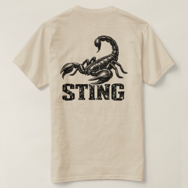 “Sting” Scorpion Graphic T-Shirt  (Design dos)