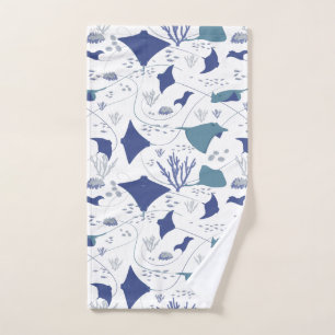 Stingray Aquatic Wildlife Bleu et blanc