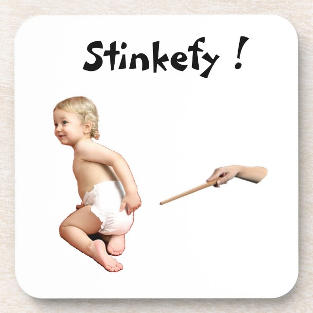 Stinkefy ! - dessous de verre de liège (Devant)