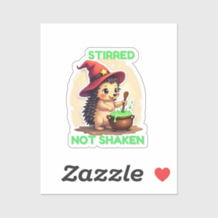 Stirred Not Shaken - Jote Sticker Hedgehog