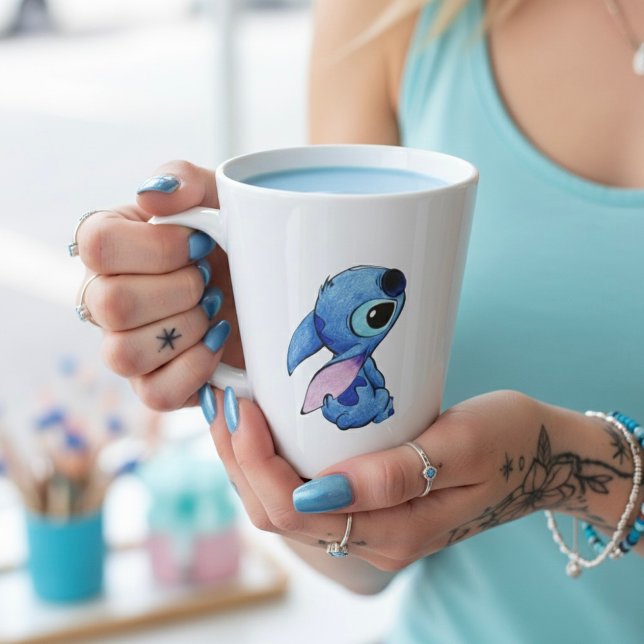 Stitch Latte Mug (Créateur téléchargé)