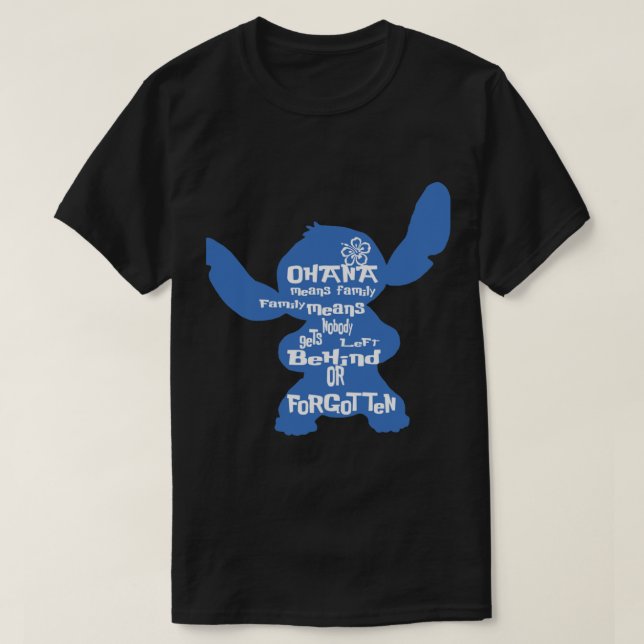 Stitch Ohana signifie famille classique T-shirt (Design devant)