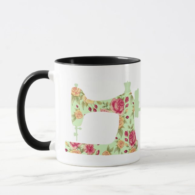 Stitch par Stitch, Sip par Sip Cute Design Mug (Gauche)