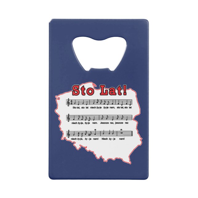 Sto Lat ! Carte de la chanson polonaise (Devant)