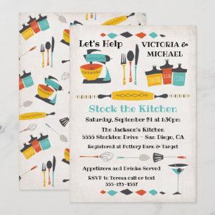 Stock de la cuisine douche Invitations