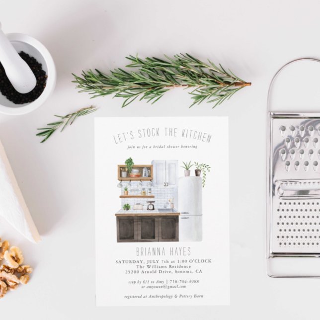 Stock de la cuisine nuptiale douche Invitation (Créateur téléchargé)