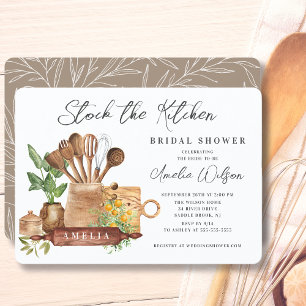 Stock de la cuisine nuptiale douche Invitation