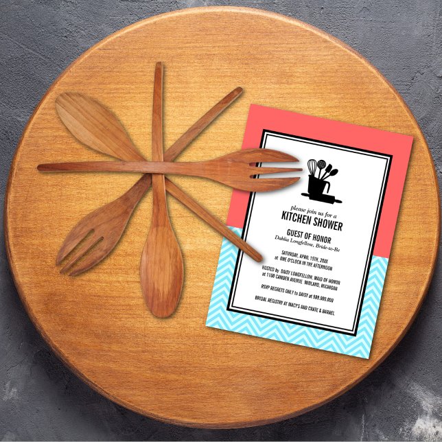 Stock de la cuisine nuptiale douche Invitations (Créateur téléchargé)