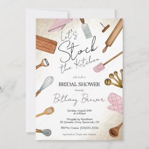 Stock de la cuisine thème Bridal Shower Invitation