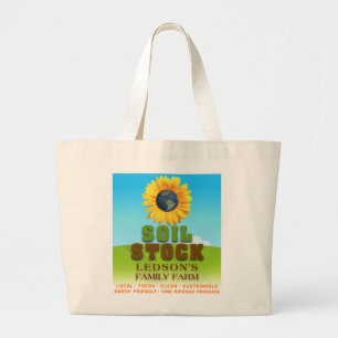 Stock de sol - sac de toile de ferme de la famille