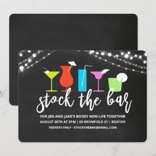 Stock du Bar Couples Coed Shower Invitation