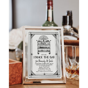 Stock du Bar Couples Coed Shower Invitation
