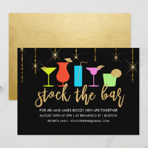 Stock du Bar Couples Coed Shower Invitation