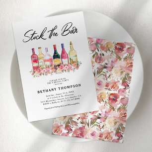 Stock du Bar Floral Bridal Party Invitation