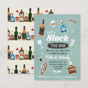 Stock du Bar Newlyved Couple's Shower Invitation