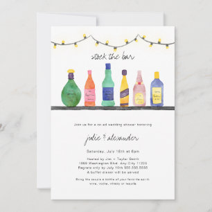 Stock du bar wedding shower invitation