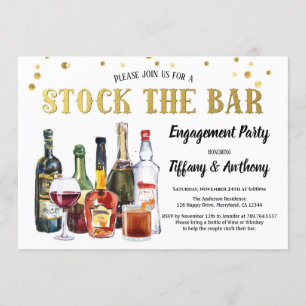 Stock Invitation du Bar Engagement Party