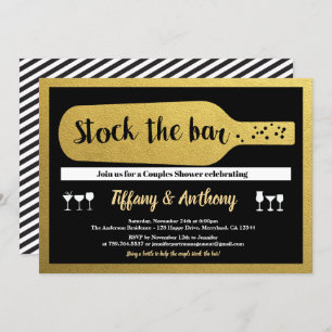 stock noir et or glam invitation au bar
