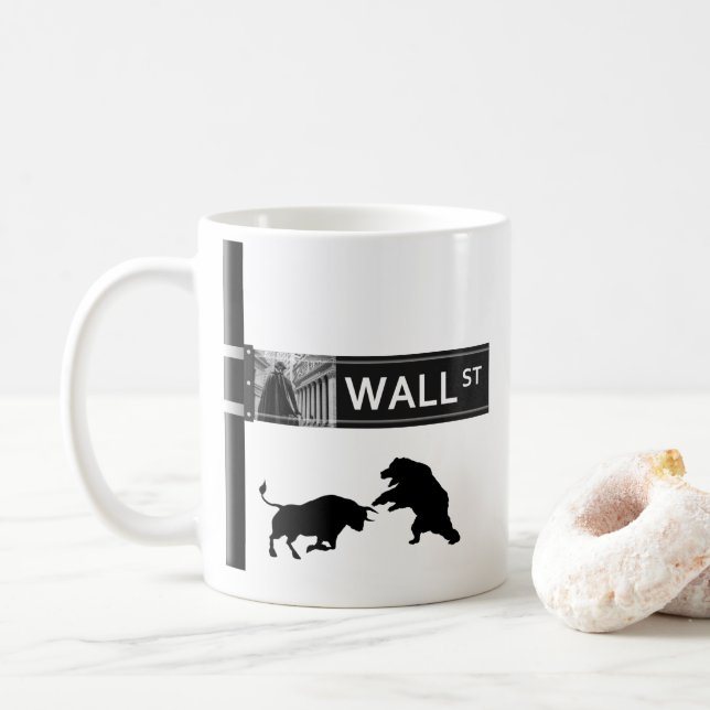 Stock Trader Café Mug (Avec donut)