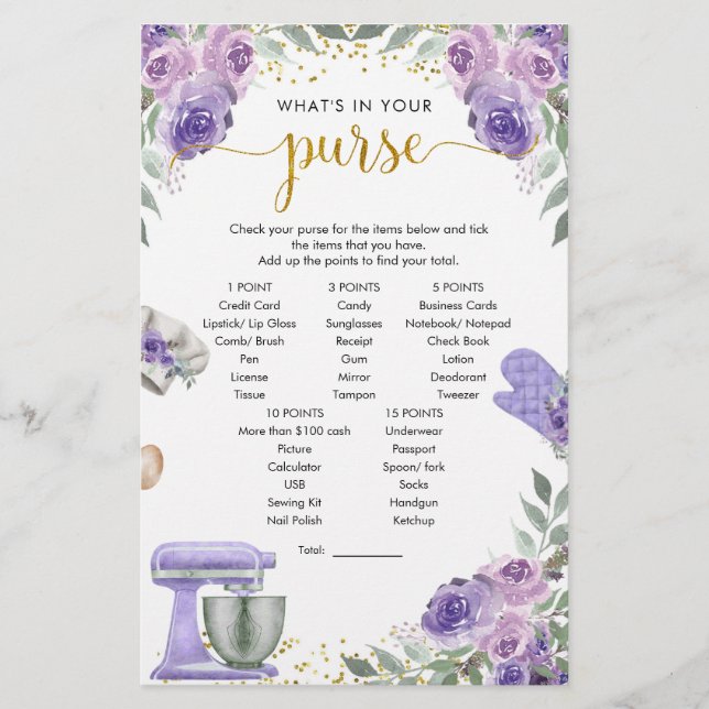 Stock violet la cuisine quoi dans votre jeu de pur (Devant)