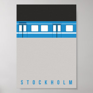 Stockholm - Métro - poster