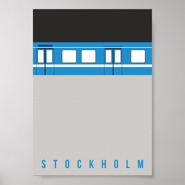 Stockholm - Métro - poster (Devant)