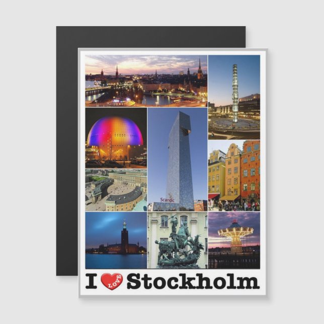Stockholm - Suède - I Love - (Devant / Derrière)