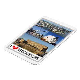 Stockholm - Suède - I Love - Magnet