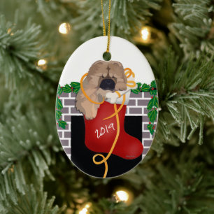 STOCKING STUFFER 2019 Chow chiot ornement