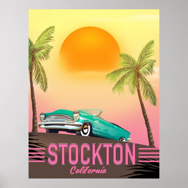 Stockton Californie États-Unis Affiche (Devant)