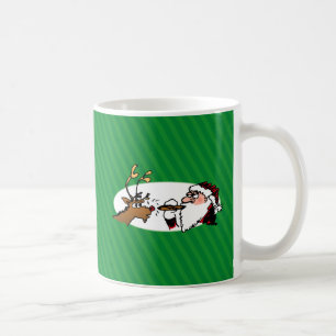 Stogie Père Noël Drôle Cartoon Mug