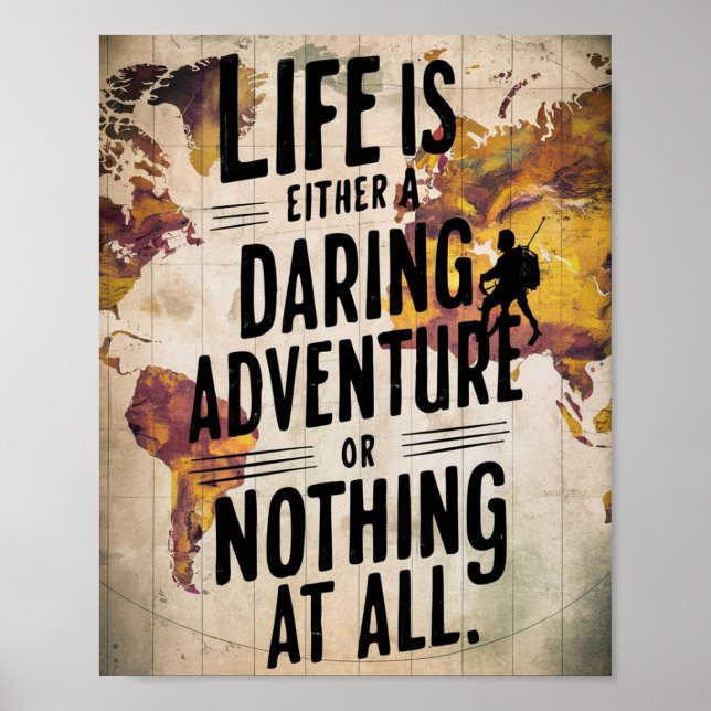 Stoicisme Art Mur Imprimé, Poster Motivationnel (Devant)