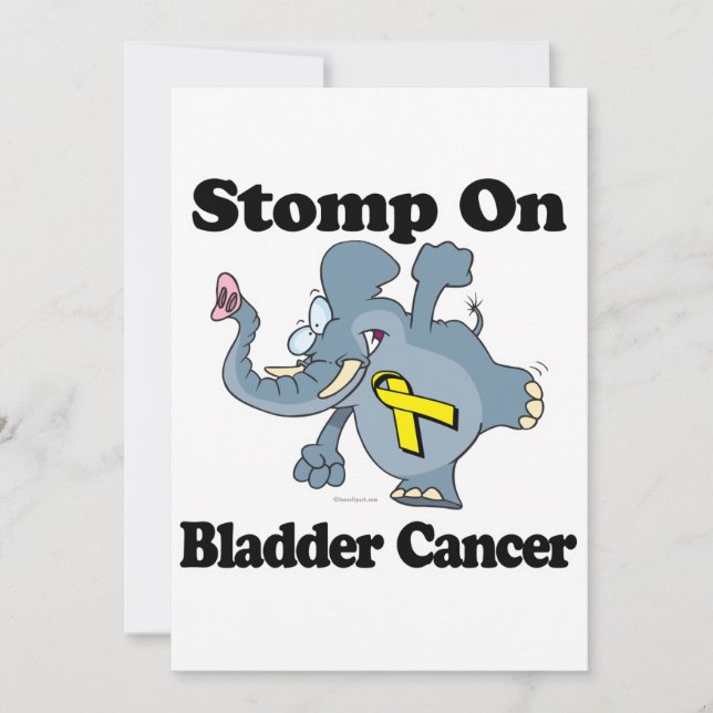 Stompe éléphante sur le cancer de la vessie (Devant)