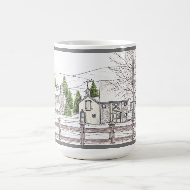 Stone Farm Winter Grey 15oz Café Mug (Centre)