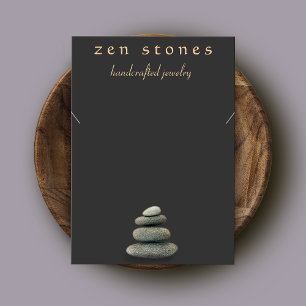 Stones Zen Collier Bracelet Carte d'affichage