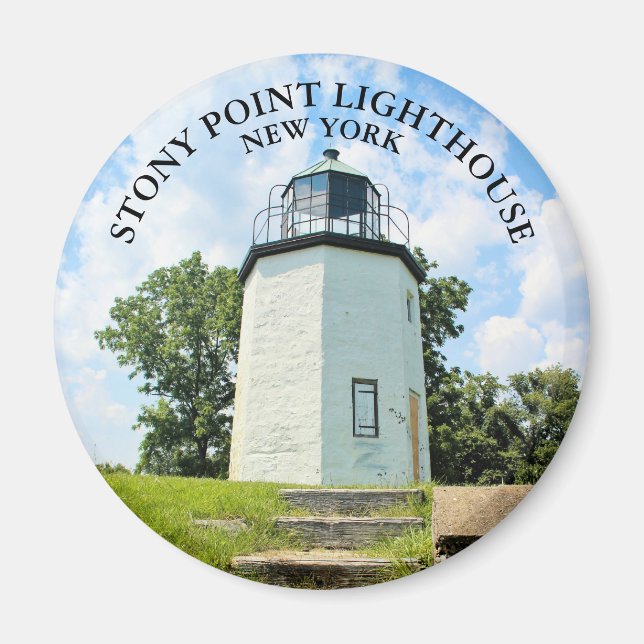 Stony Point Lighthouse, New York Round Magnet (Devant)