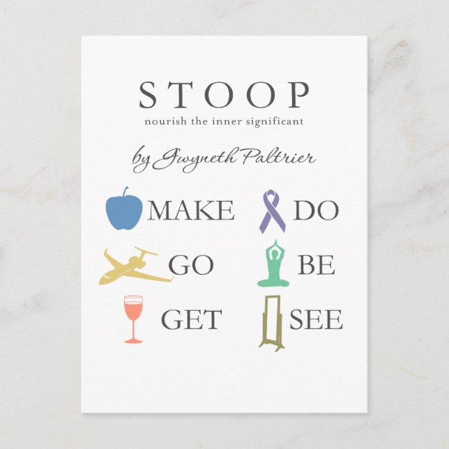 STOOP - Nourrir La Carte Postale Intérieure Signif (Devant)