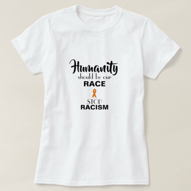 STOP AU RACISME, PROMOUVOIR L'ÉGALITÉ T-shirt (Design devant)