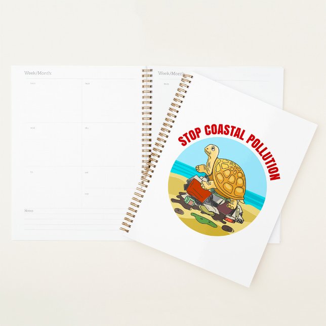 Stop Coastal Pollution Sea Turtle De l'environneme (Créateur téléchargé)