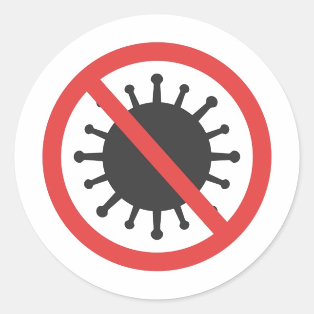 Stop coronavirus Sticker (Devant)