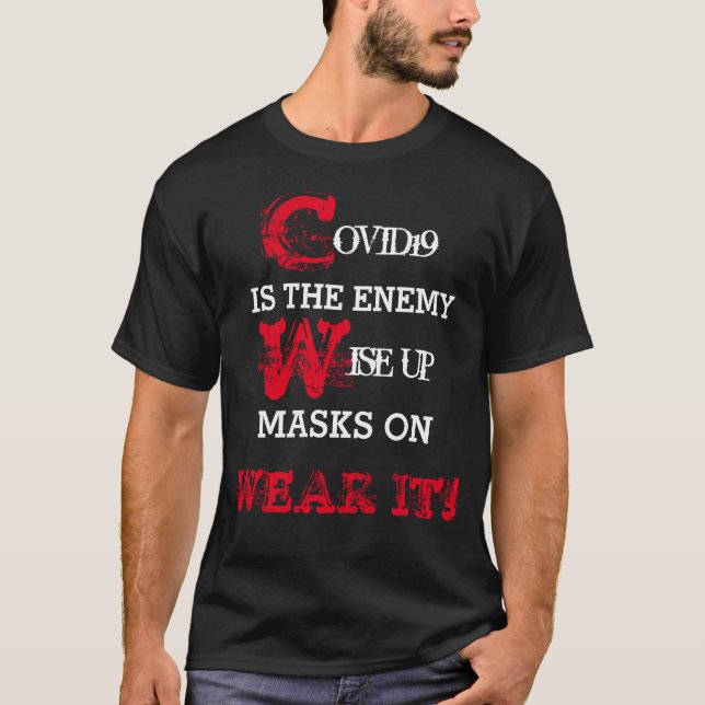 STOP COVID 19 T-shirt (Devant)