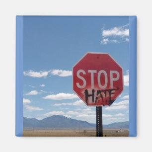 Stop Hate Carré Magnet