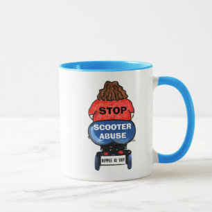 STOP SCOOTER ABUSE Avec Easy 12 Step Programme Mug